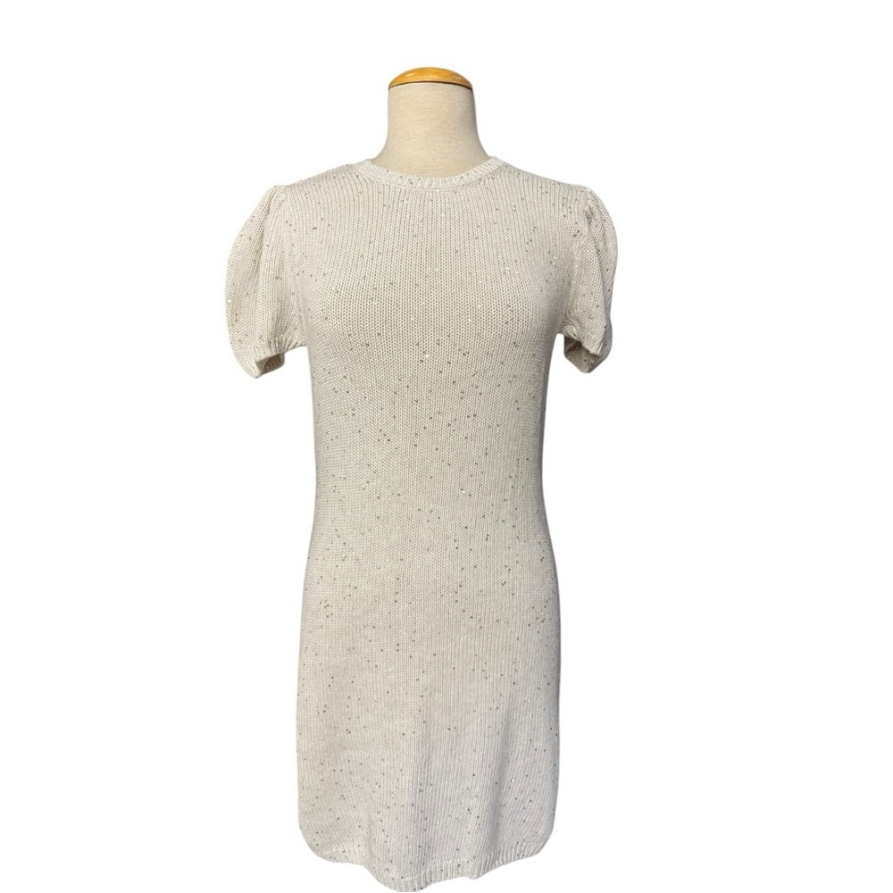 NWT GENERATION LOVE VIOLA SEQUIN BEIGE DRESS W/‎ SEQUINS S